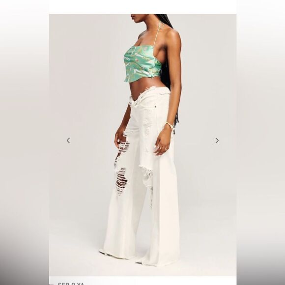 SER.O.YA ELLISON TOP GREEN NAUTICAL XS - Picture 4 of 5